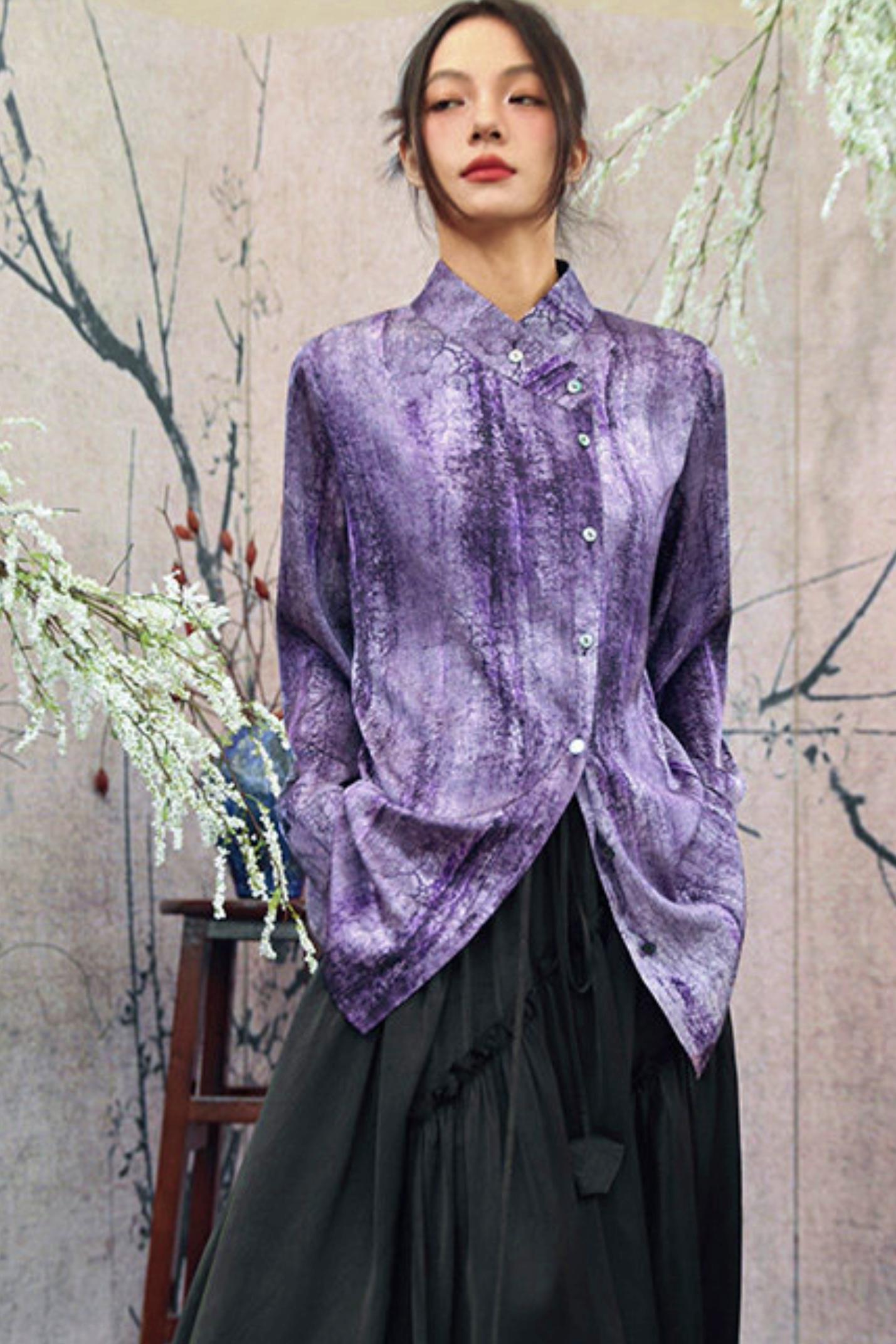 Dark Romantic Satin Skirt