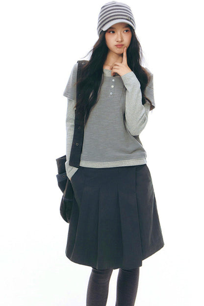 ボーダーニットキャップ