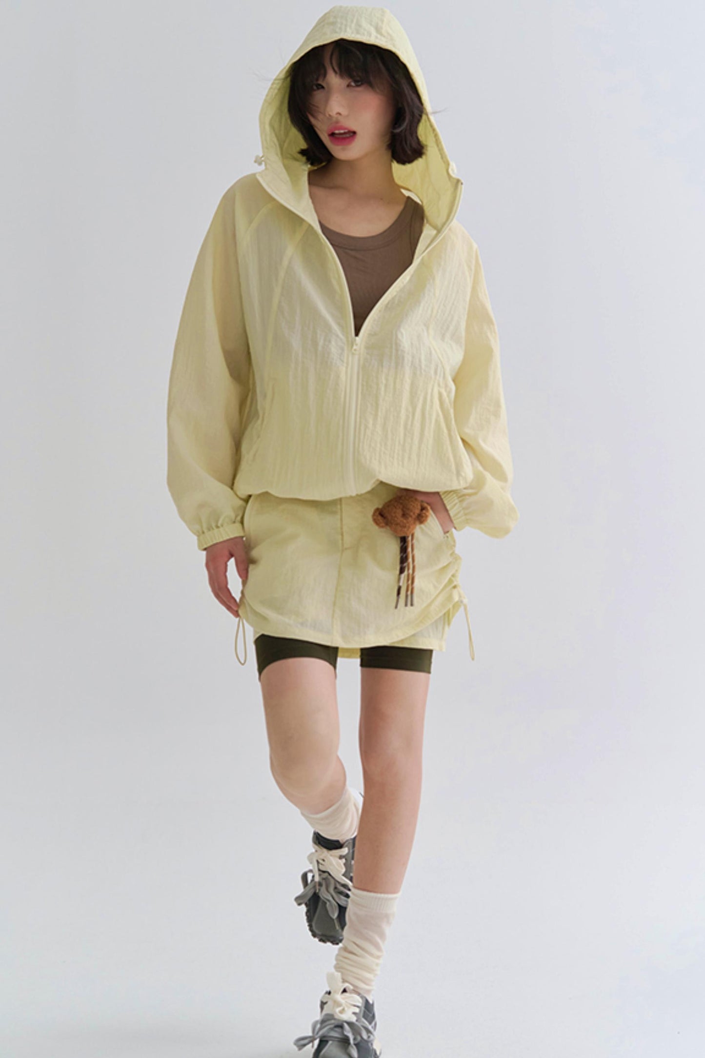 Shaka Hood Mode Hoodie + Short Skirt