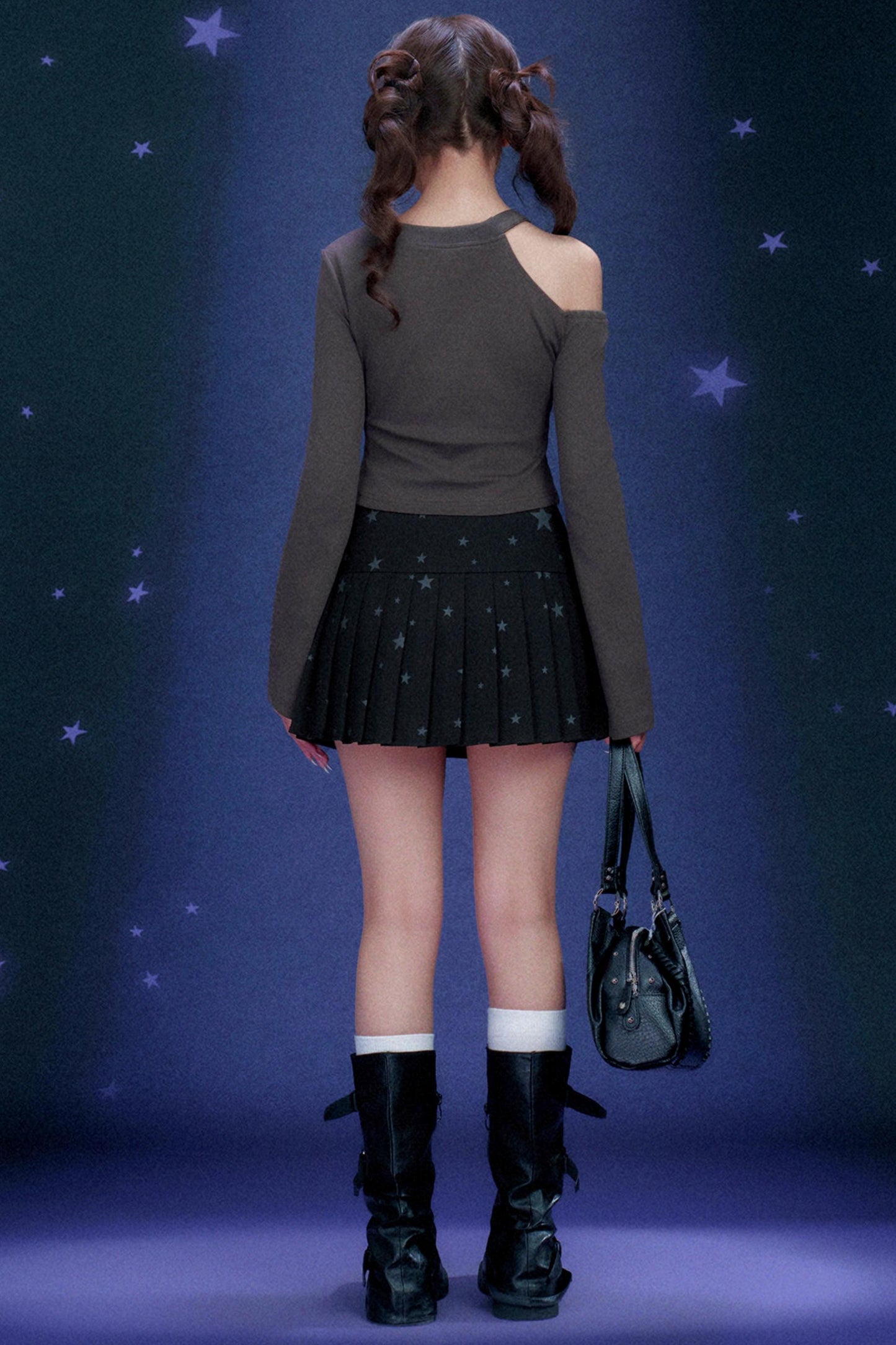 Y2K 오프숄더 탑