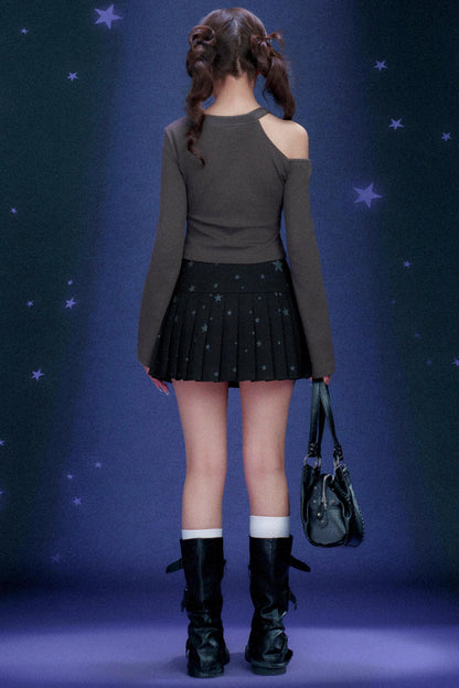 Y2K 오프숄더 탑