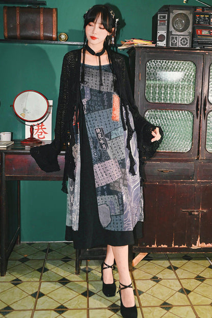 Dekadentes chinesisches transparentes Kleid