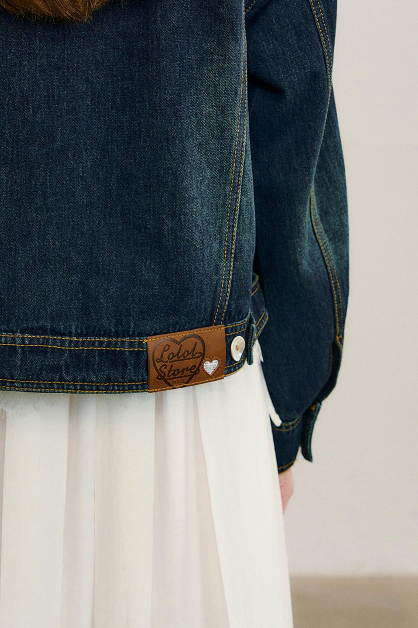 유롱 데님 재킷