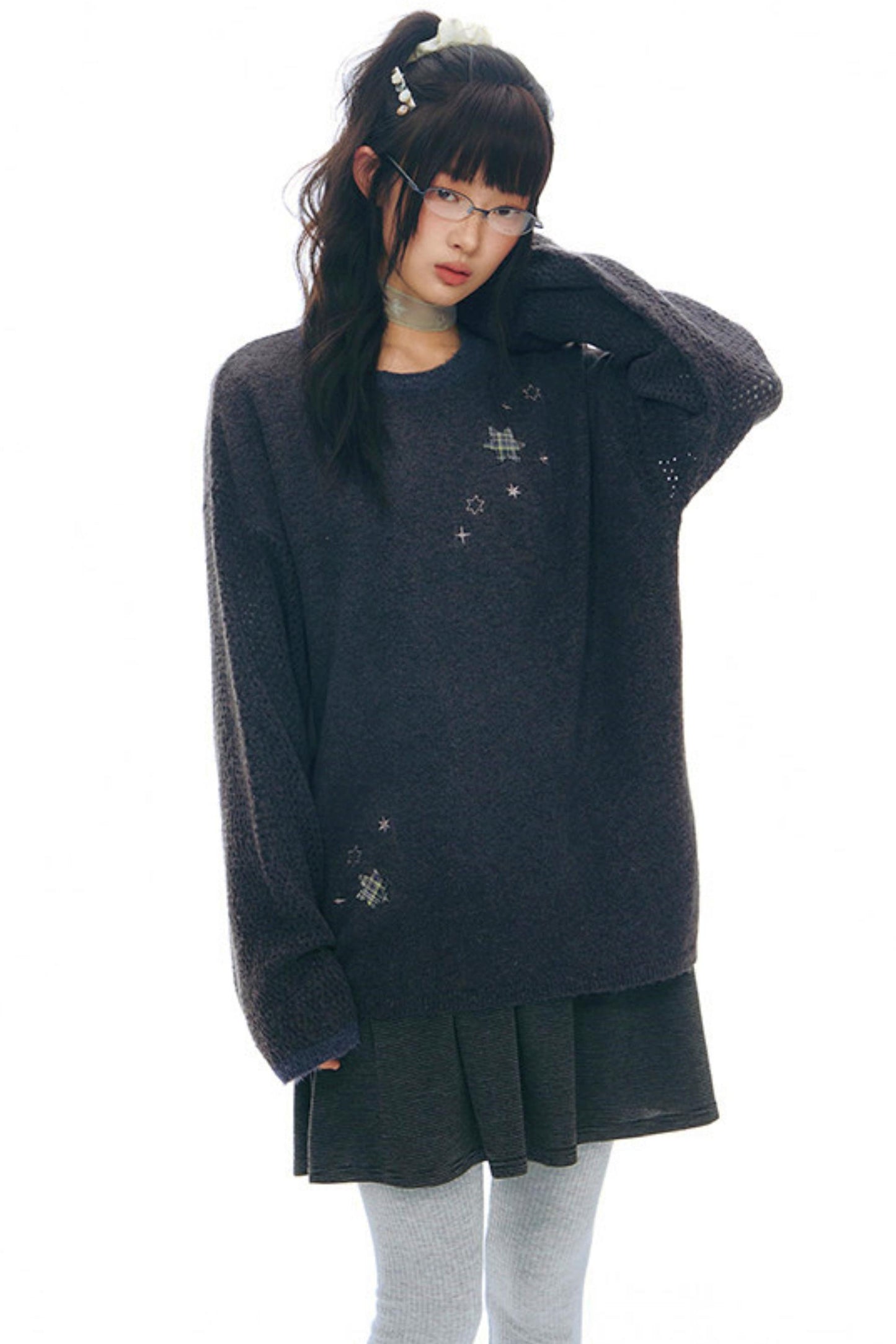 シックスポイントスターニットセーター