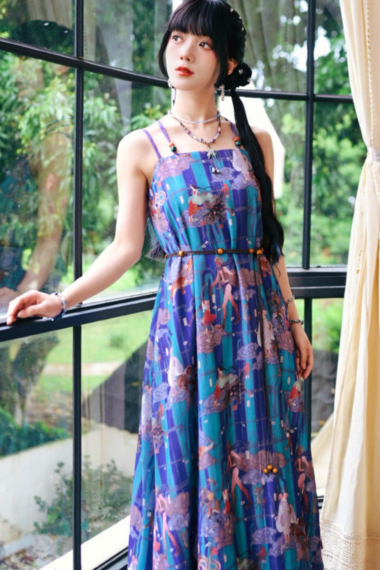 Sea of Clouds Fantasy Cami Dress + Cardigan