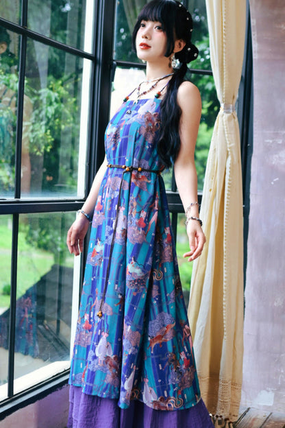 Sea of Clouds Fantasy Cami Dress + Cardigan
