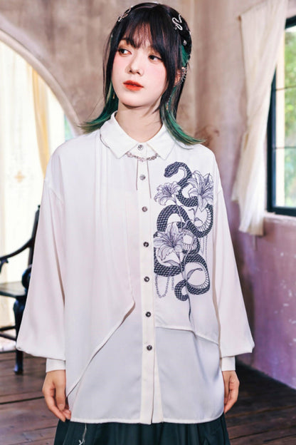 Dark Realm Chiffon Blouse