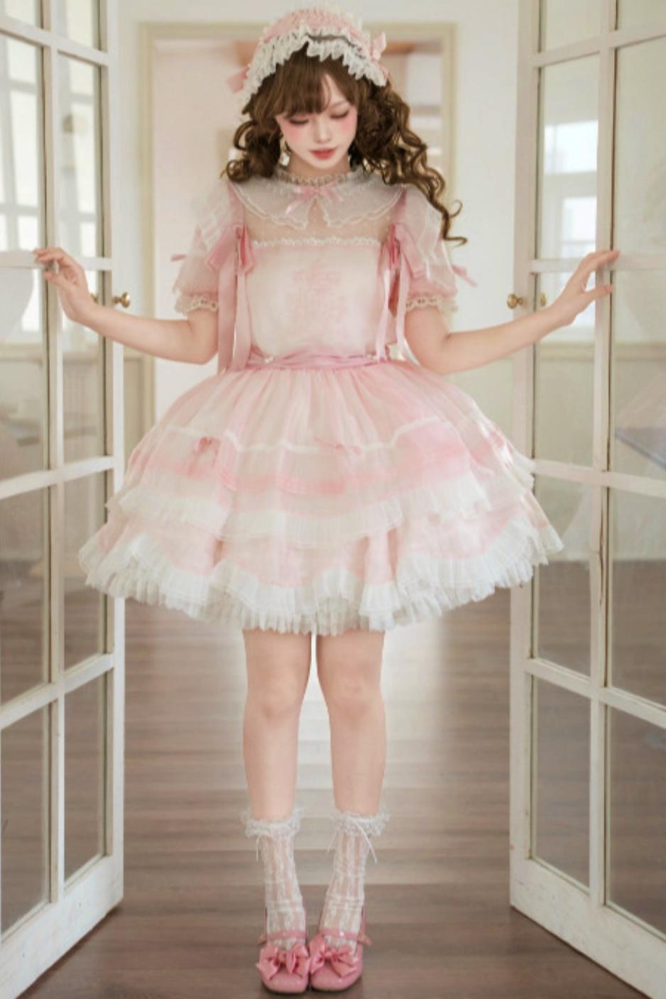 [Vorbestellartikel] Sommer-Karussell-Ballerinakleid + Accessoires