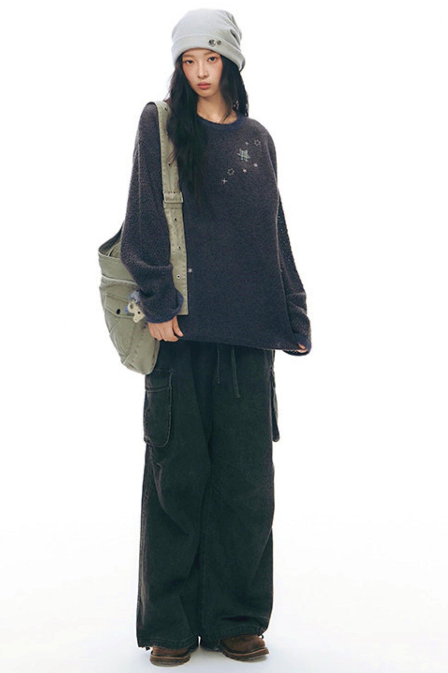 レトロワークウェアルーズパンツ