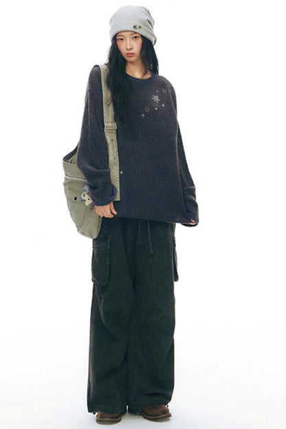 レトロワークウェアルーズパンツ