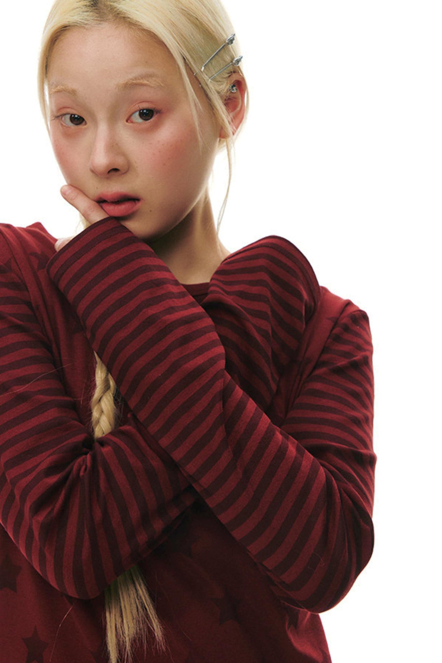 스타 보더 패치워크 탑