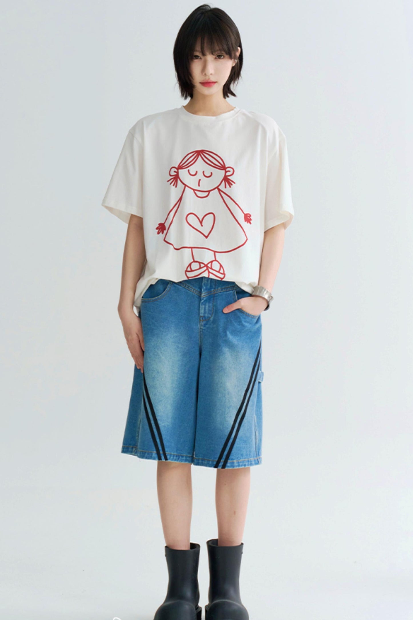 Cute Print Couple Tee Shirts