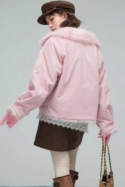 フラッフィートリムジャケット