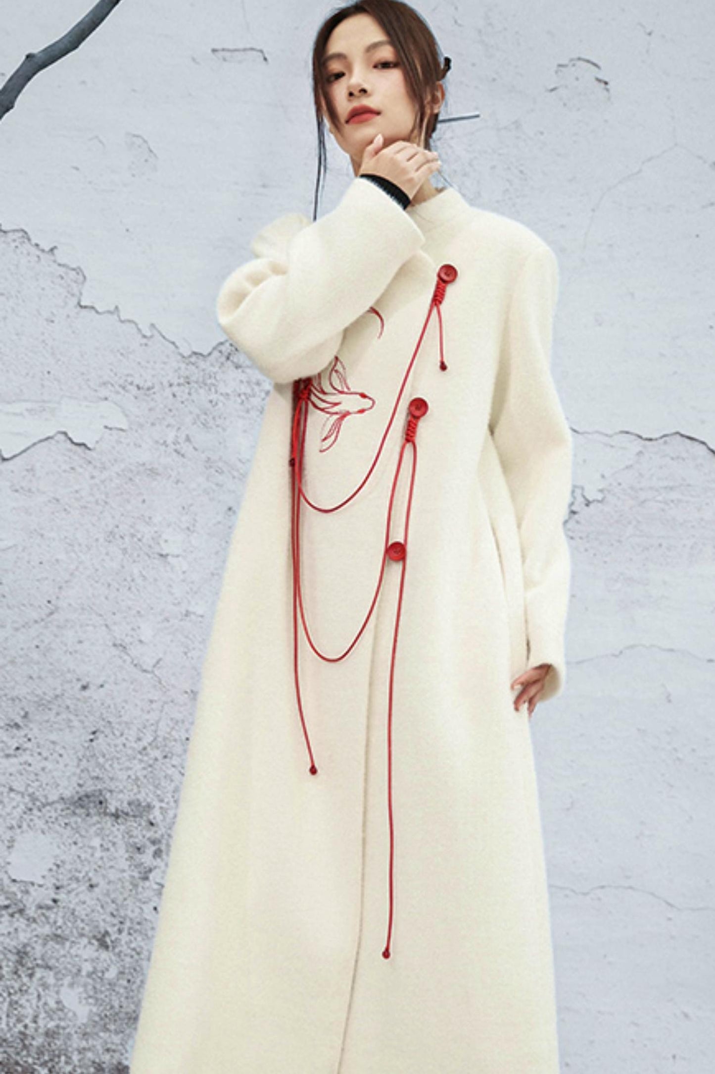 フォーミンクエンブロイダードコート