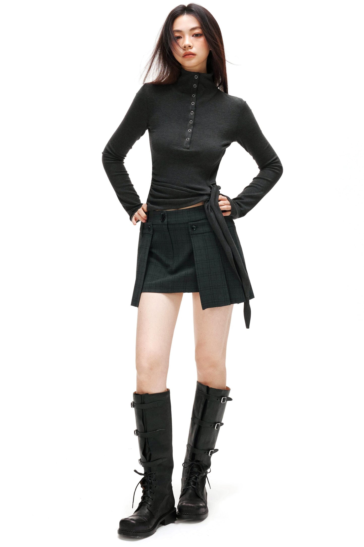 タートルネックヒーティングトップス