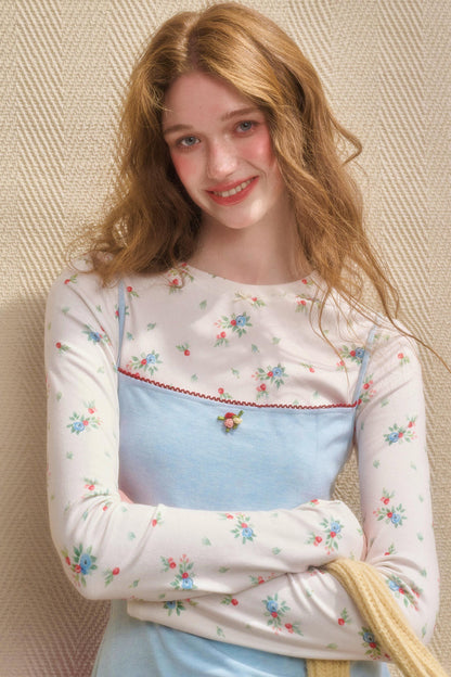 Baby Floral A-Line Flower Dress + Suspender Dress