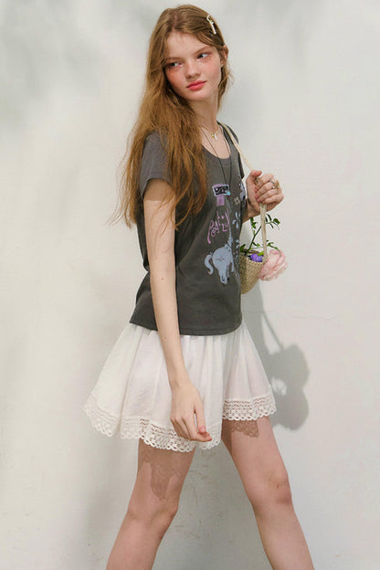 スイートフレンチレーススカート