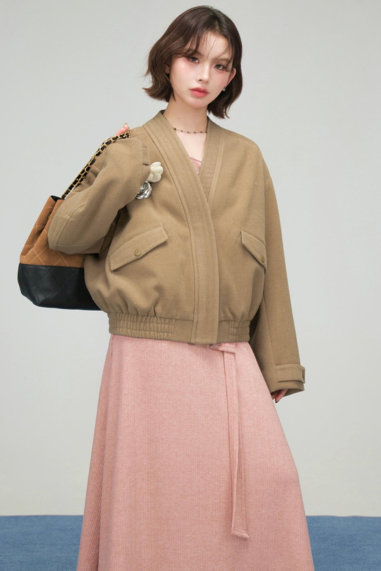 スイートロングニットドレス