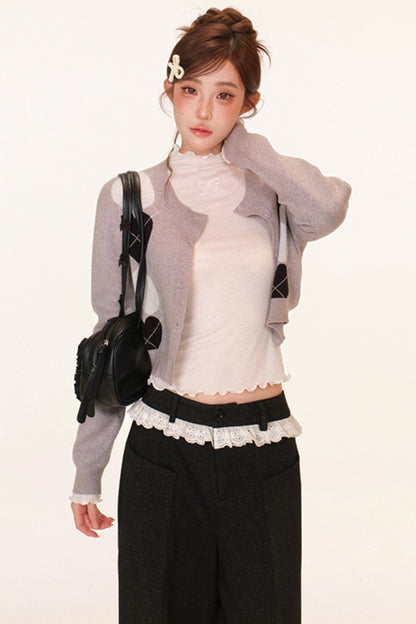 Heart-Pattern Winter Sweater + Pants + Top