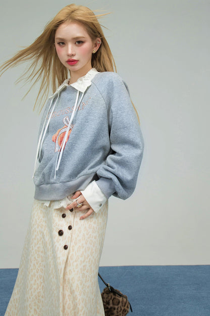 レオパードスウィートハートニットスカート