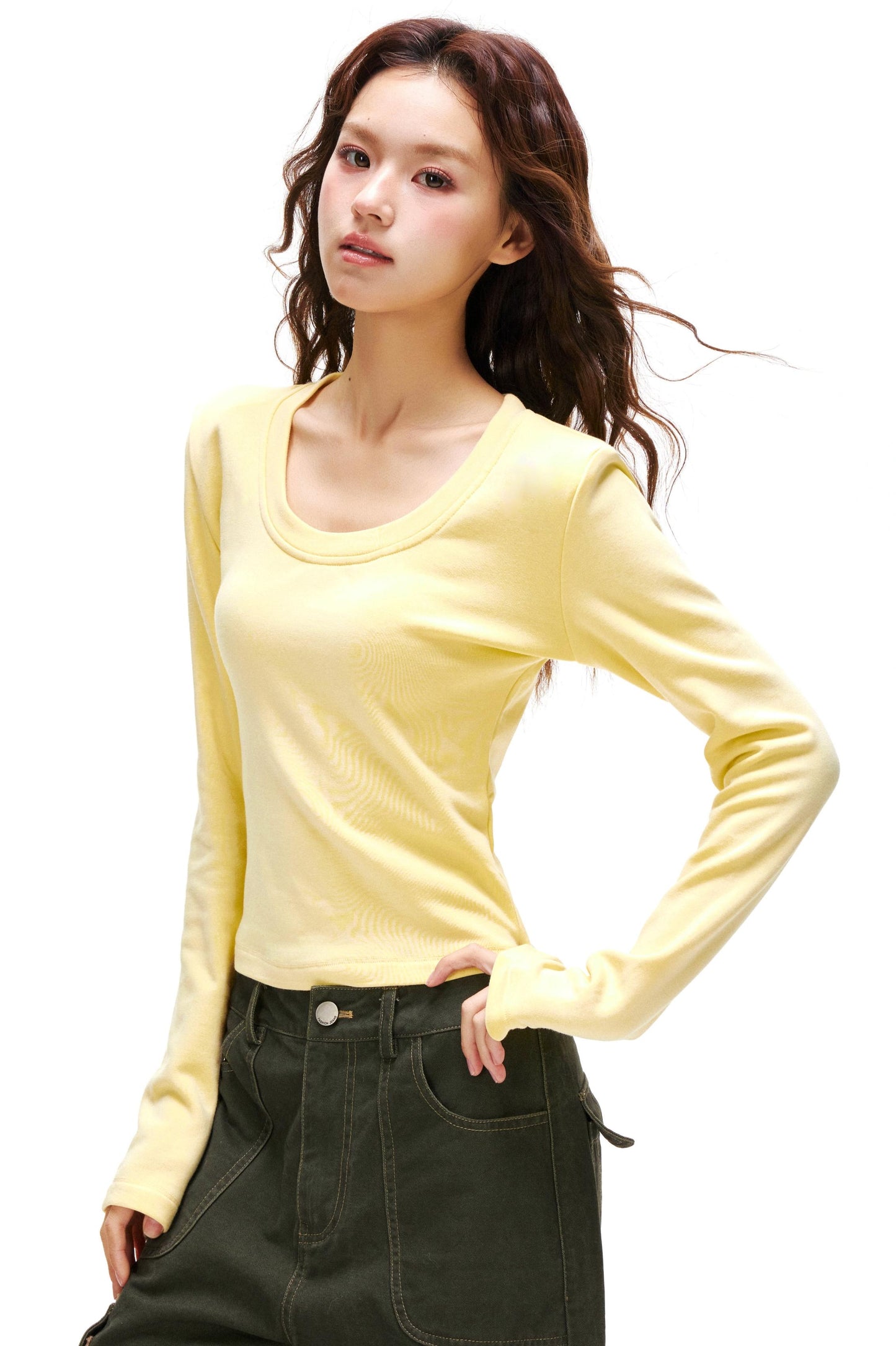 Cashmere Velvet Slim Sweater