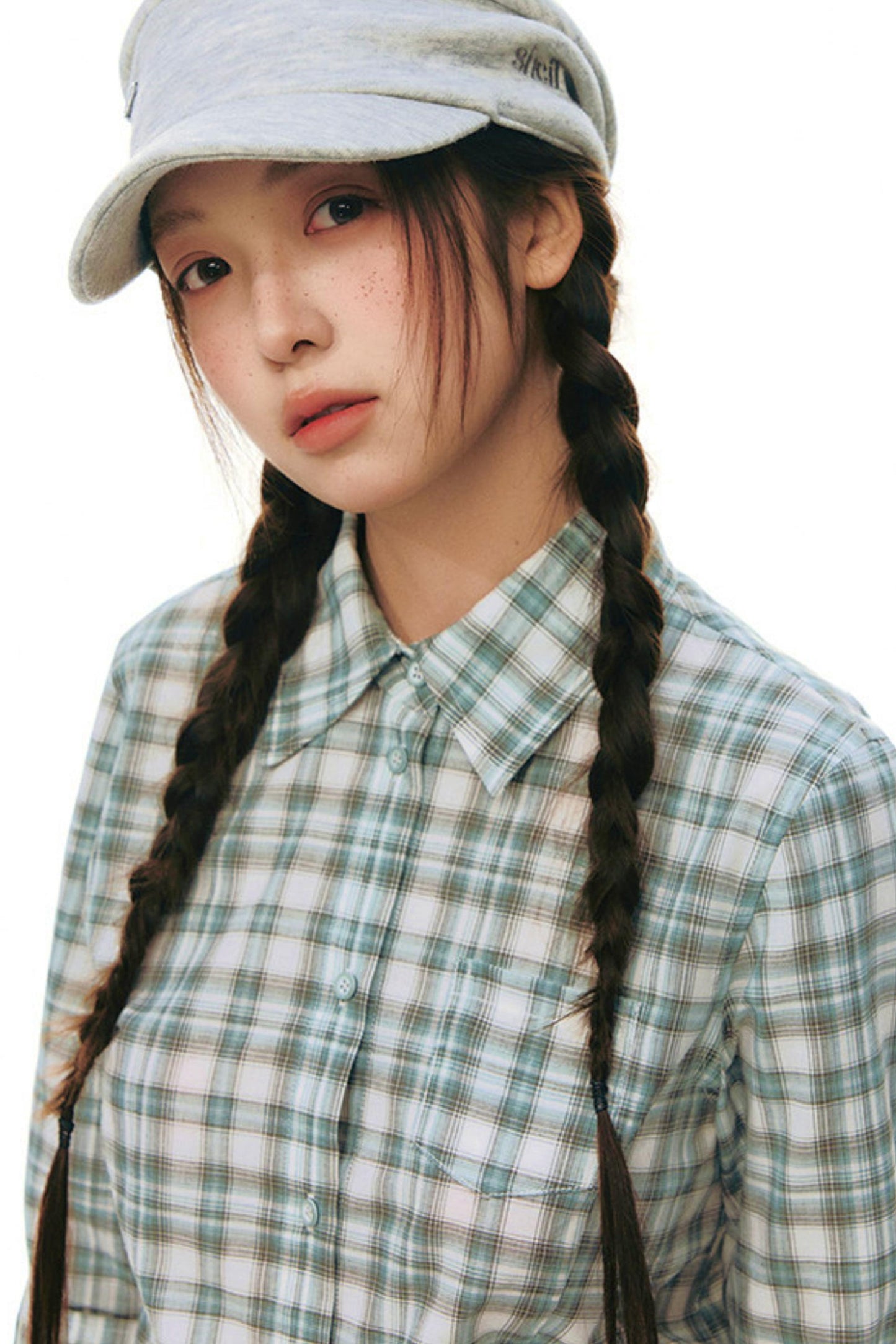 Plaid Y2K Fitted Top