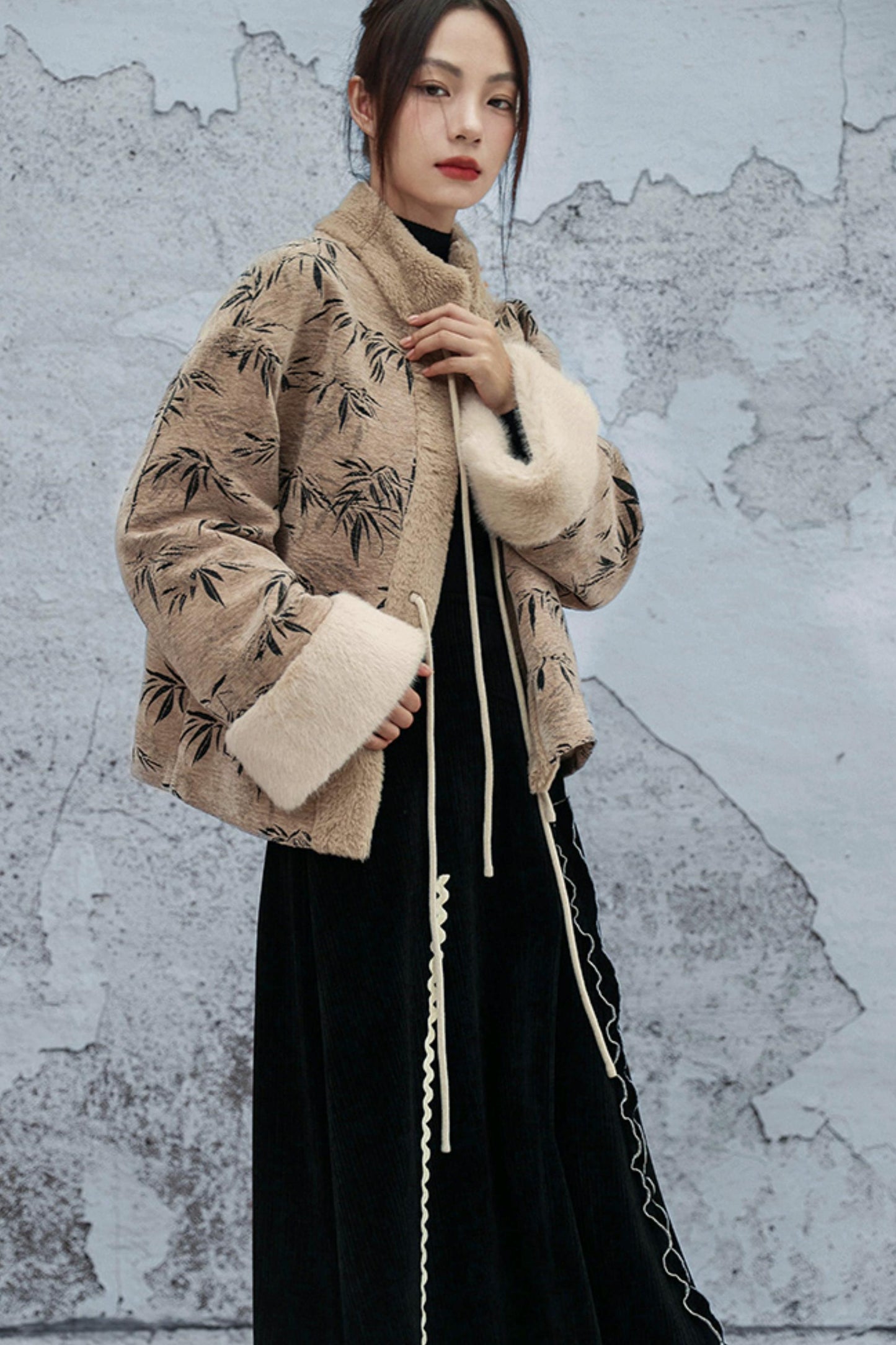 バンブーリーフウールンコート