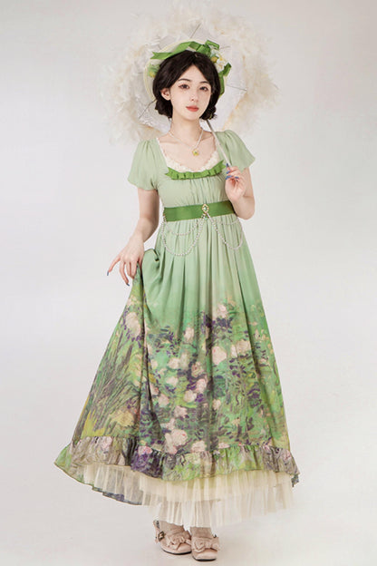 クラシックシフォンローズドレスセットアップ