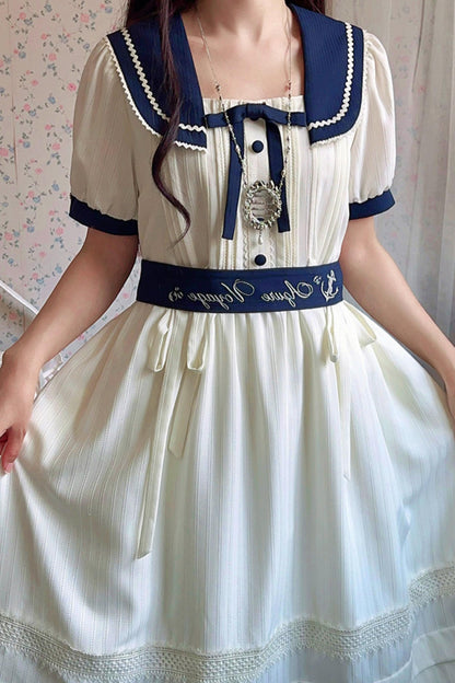 Classic Marine Lolita Dress + Accessories