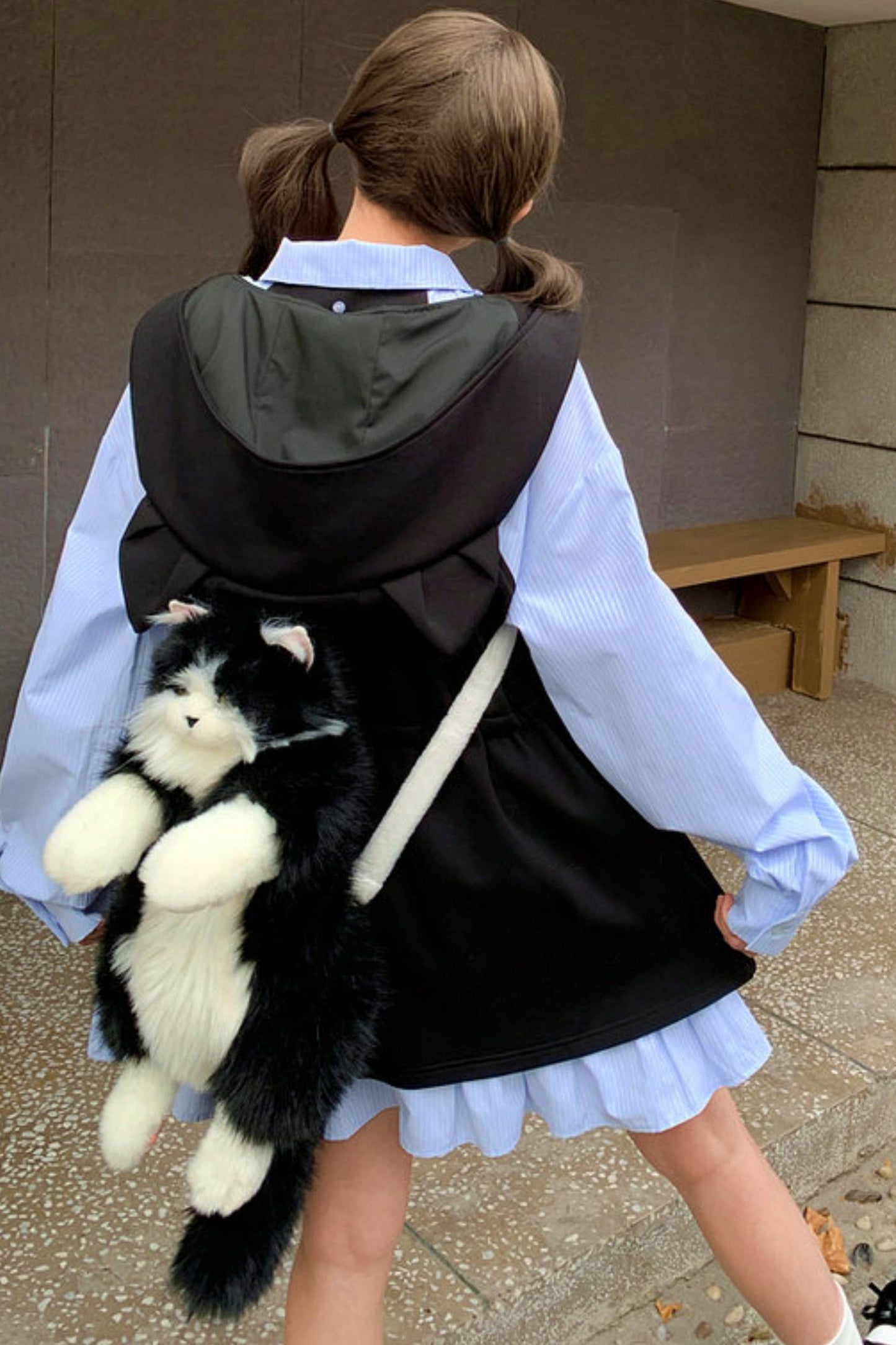 キャットイアーフーデッドドレス