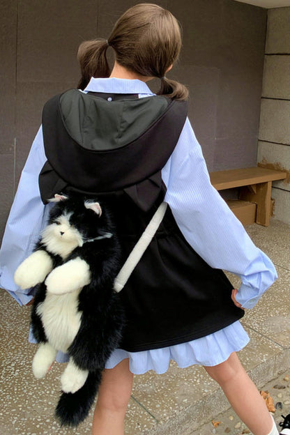 キャットイアーフーデッドドレス