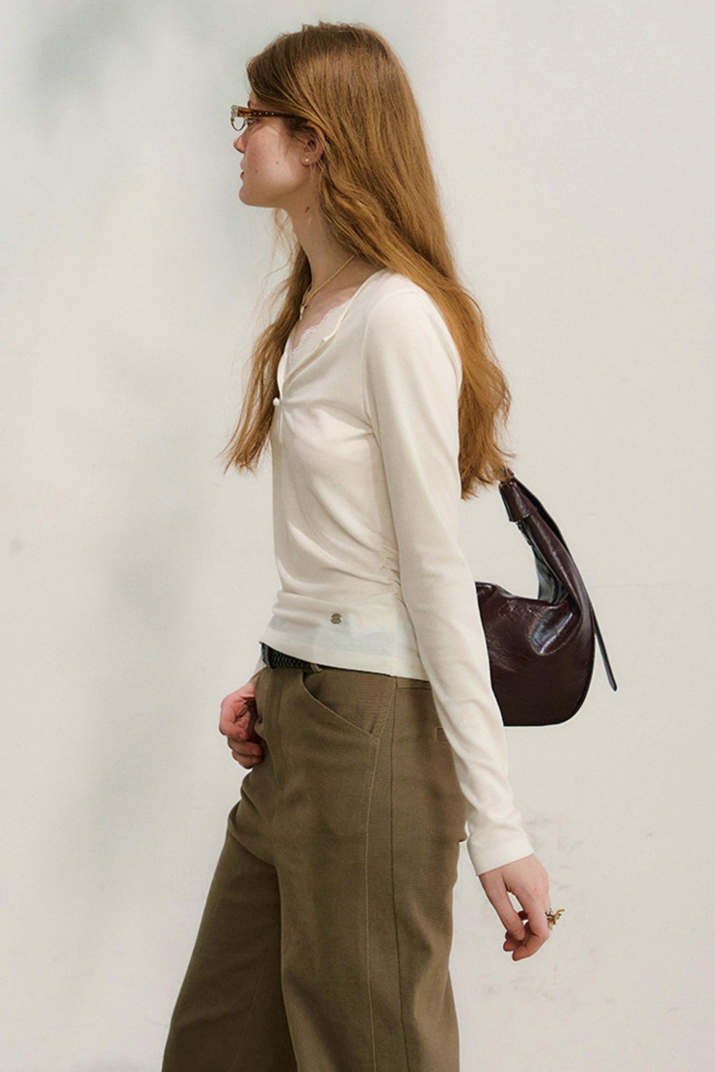 클라우드 씨더 레이스 패치워크 탑