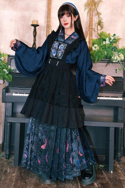 Embroidered Lace Overskirt