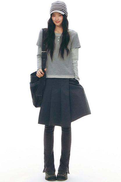 ボーダーニットキャップ