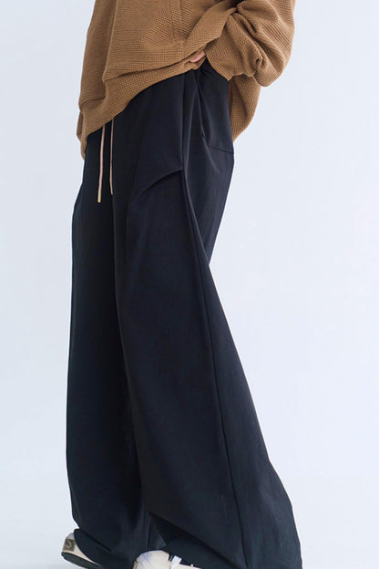 Minimalist Wide Leg Casual Pants