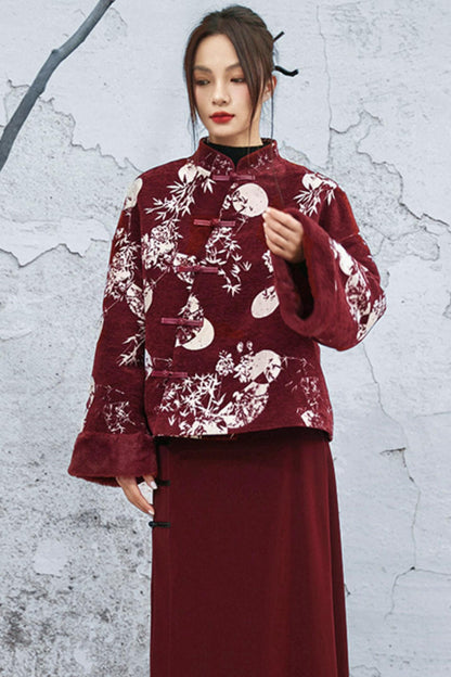 シニールバンブーリーフコート