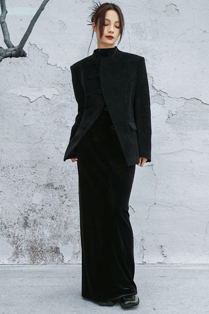 ベルベットフィッシュテイルスカート