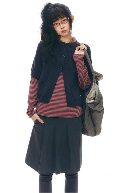 Y2Kニットカーディガン