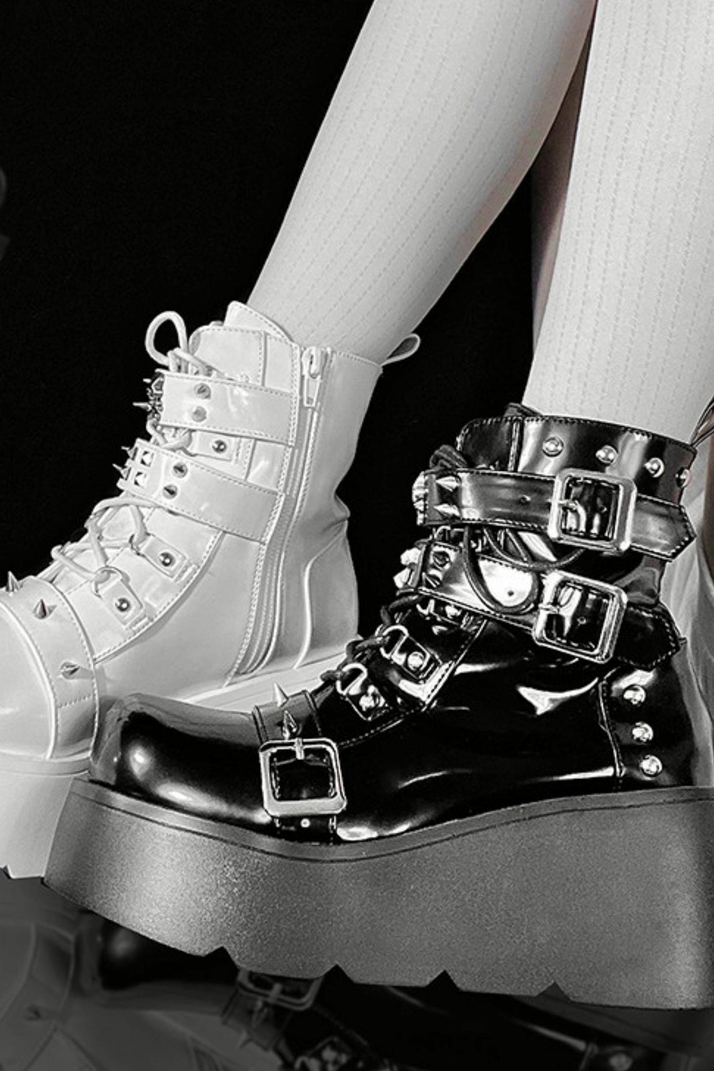 Punk Platform Biker Boots
