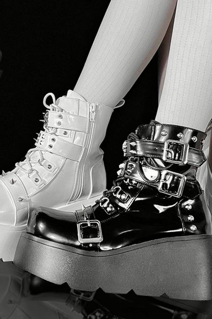 Punk Platform Biker Boots