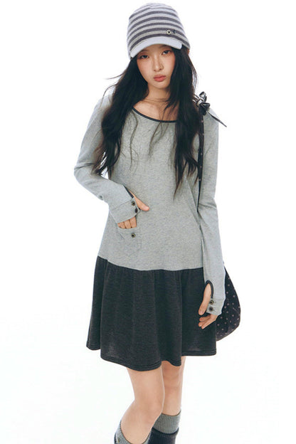 Y2Kロングスリーブワンピース