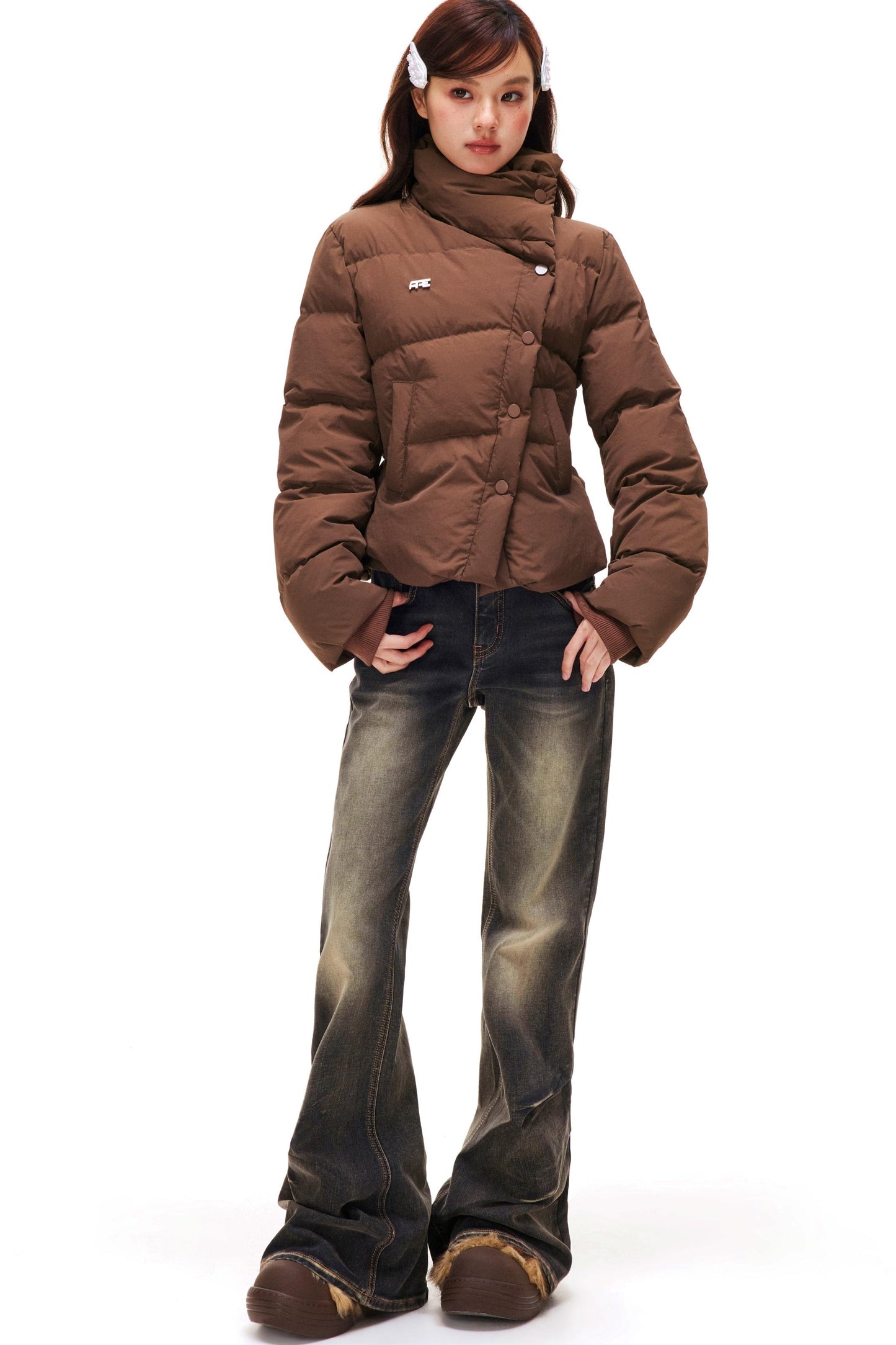 Retro Washed Flared Pants