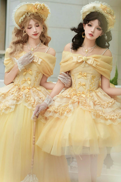 Flower Sweet Mesh Corset Lolita Setup