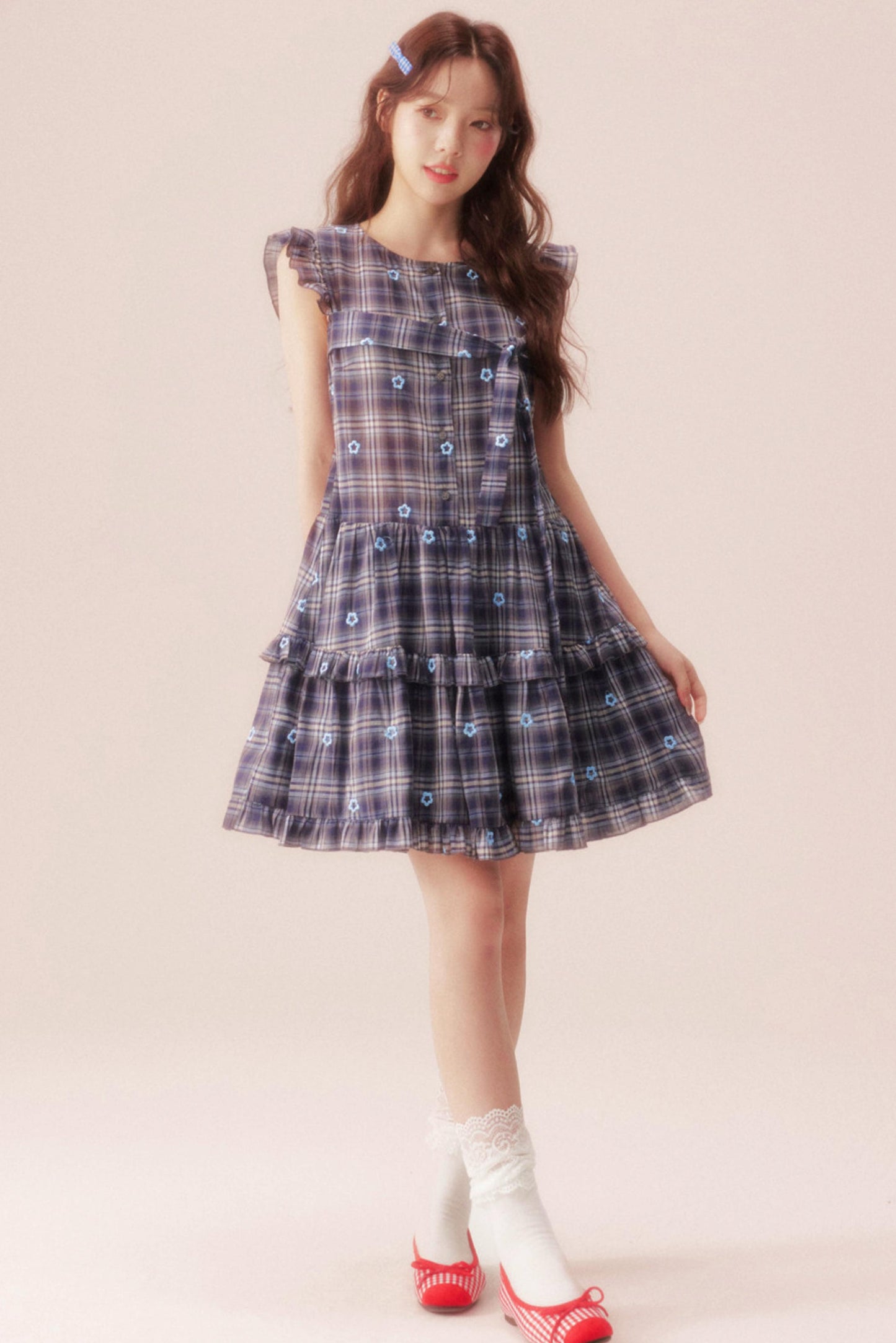 Vestido de cuadros ecuación de verano