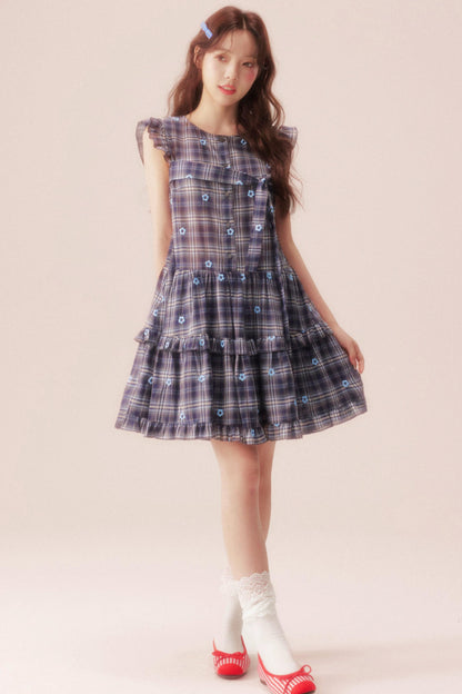 Vestido de cuadros ecuación de verano