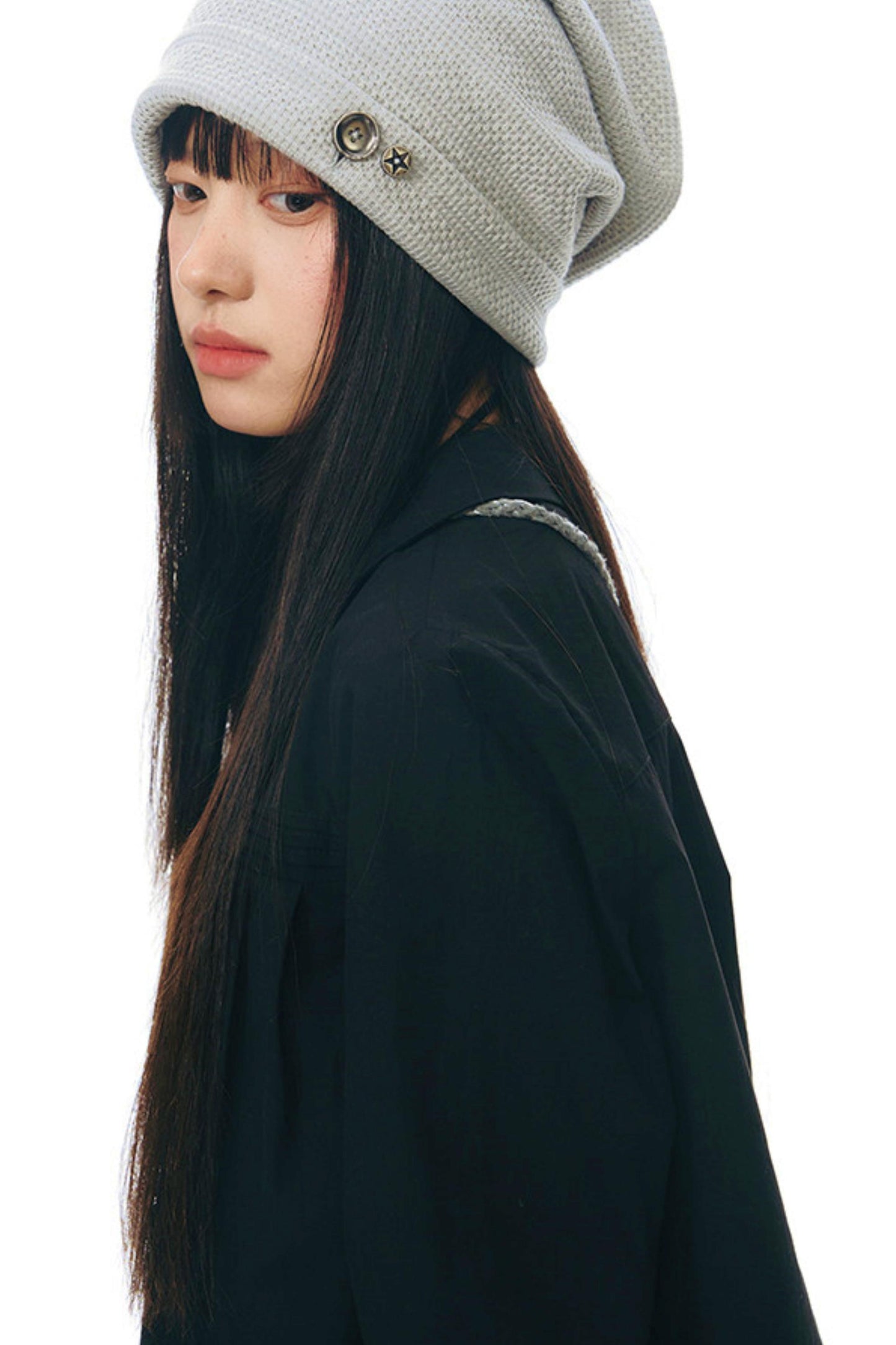 ドールカラープリーツコットンブラウス