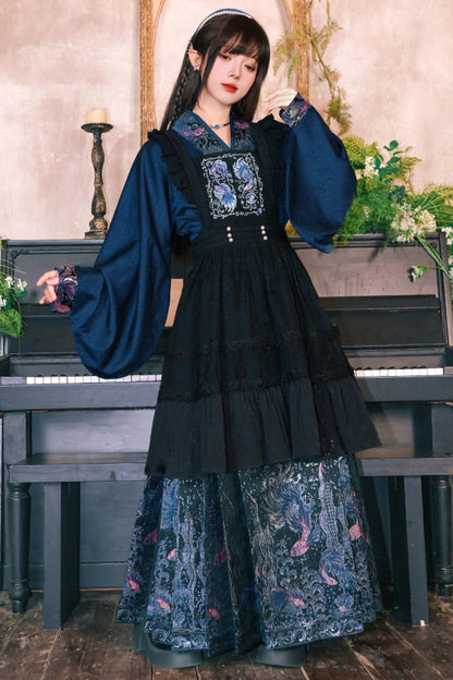 Embroidered Lace Overskirt