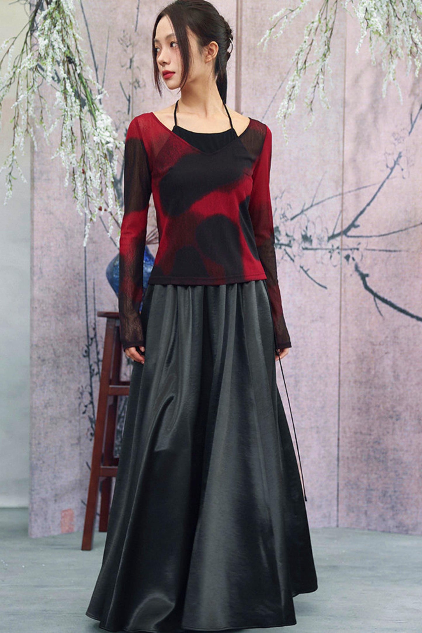 Elegant Satin Skirt