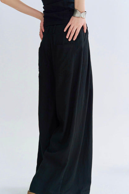 ハイウエストモップスタイルパンツ