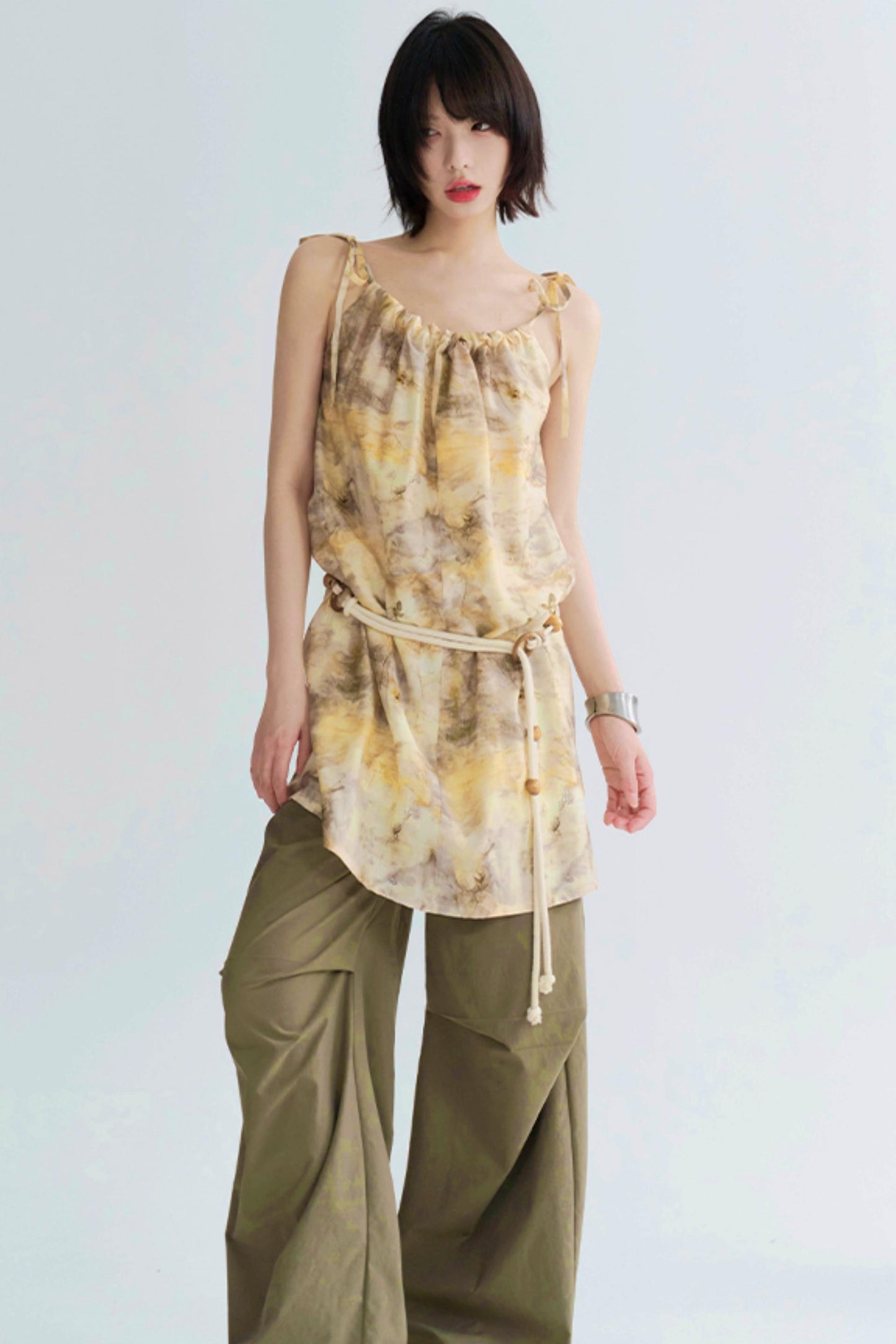 Tie-dye Butterfly Print Camisole